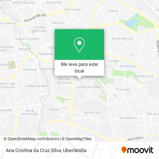 Ana Cristina da Cruz Silva mapa