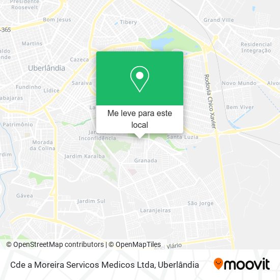Cde a Moreira Servicos Medicos Ltda mapa
