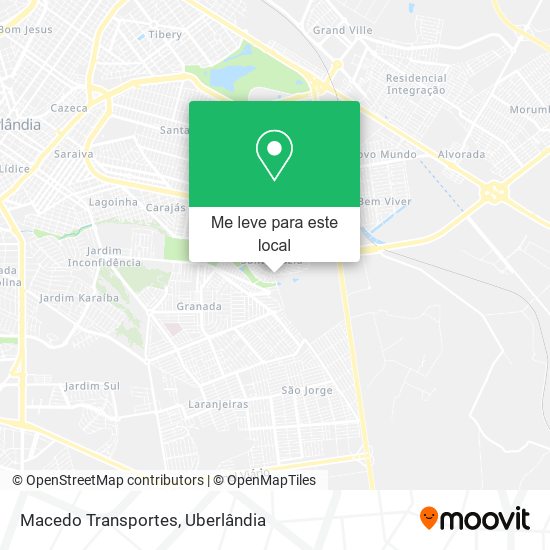 Macedo Transportes mapa