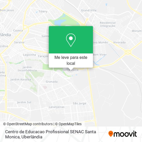 Centro de Educacao Profissional SENAC Santa Monica mapa