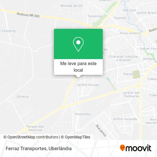 Ferraz Transportes mapa