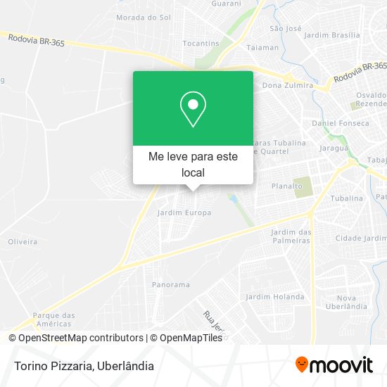 Torino Pizzaria mapa
