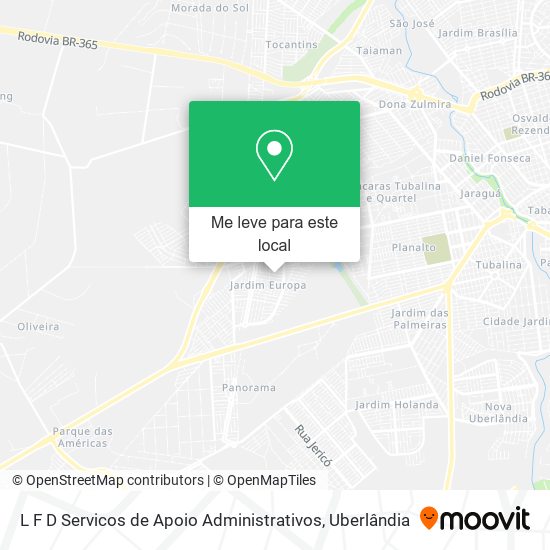 L F D Servicos de Apoio Administrativos mapa