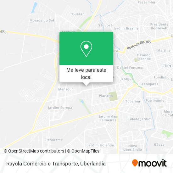 Rayola Comercio e Transporte mapa