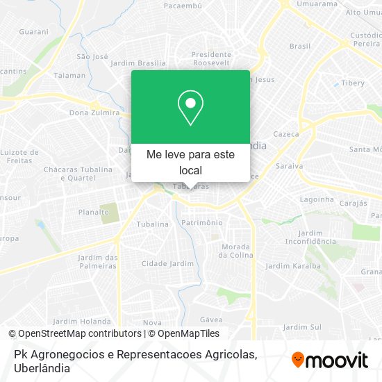 Pk Agronegocios e Representacoes Agricolas mapa