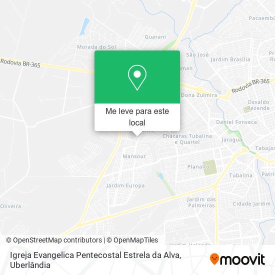 Igreja Evangelica Pentecostal Estrela da Alva mapa