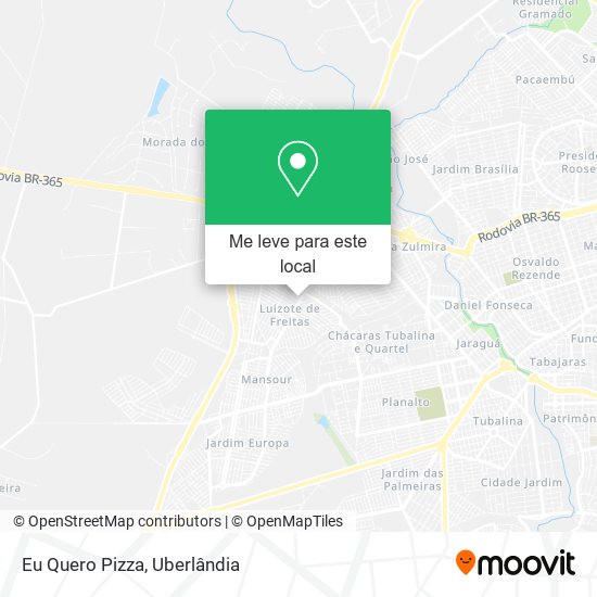 Eu Quero Pizza mapa