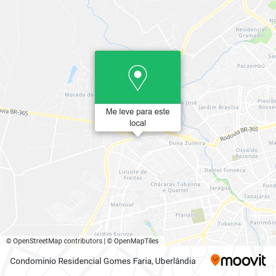 Condominio Residencial Gomes Faria mapa