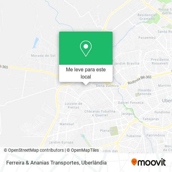 Ferreira & Ananias Transportes mapa