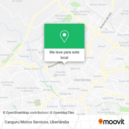 Canguru Motos Servicos mapa