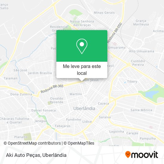 Aki Auto Peças mapa