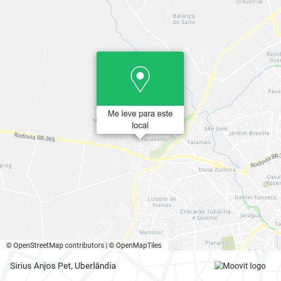Sirius Anjos Pet mapa