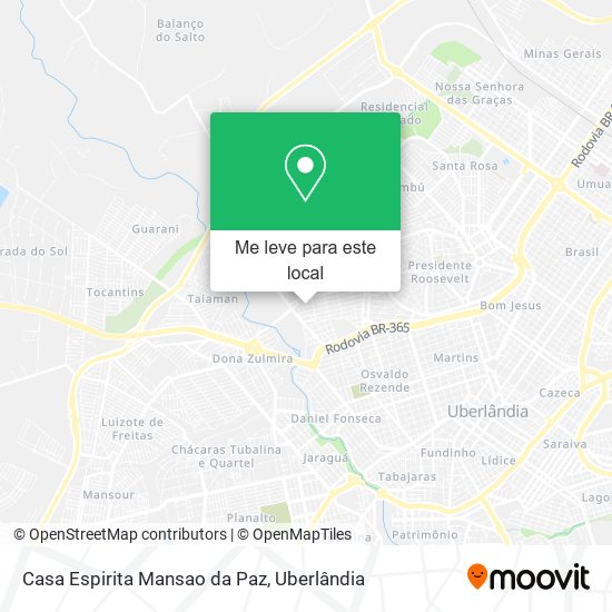 Casa Espirita Mansao da Paz mapa