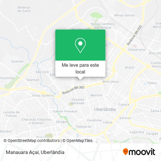 Manauara Açaí mapa