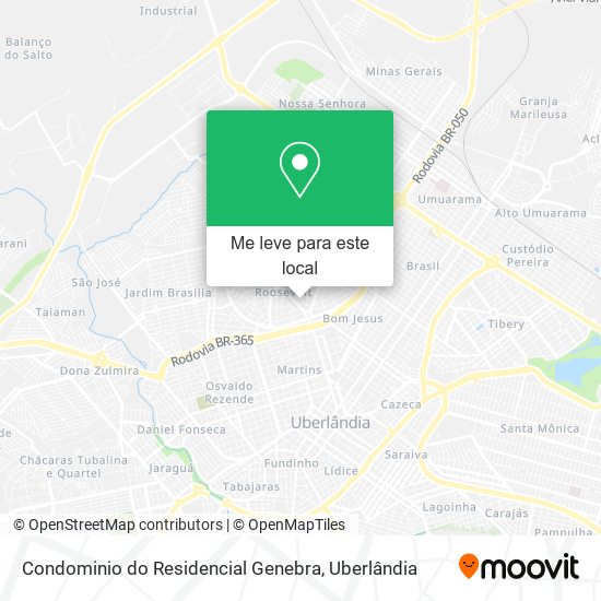 Condominio do Residencial Genebra mapa