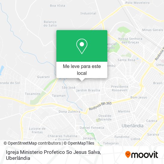 Igreja Ministerio Profetico So Jesus Salva mapa