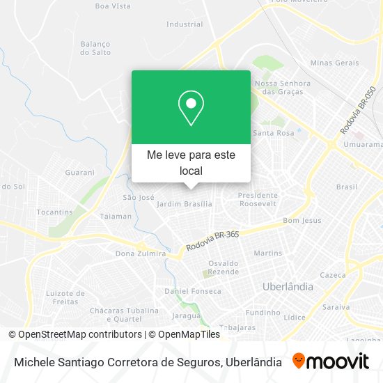 Michele Santiago Corretora de Seguros mapa