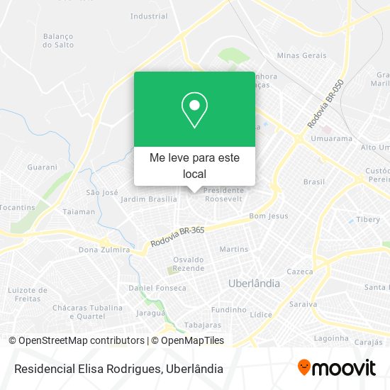 Residencial Elisa Rodrigues mapa