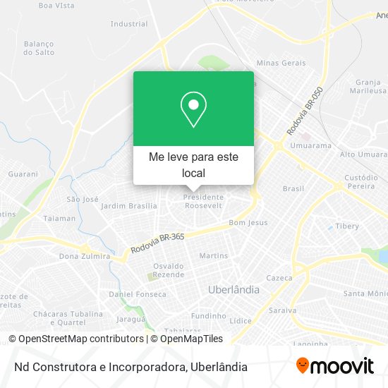 Nd Construtora e Incorporadora mapa