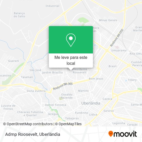 Admp Roosevelt mapa
