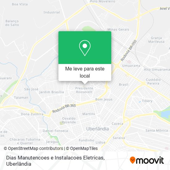 Dias Manutencoes e Instalacoes Eletricas mapa