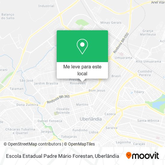 Escola Estadual Padre Mário Forestan mapa