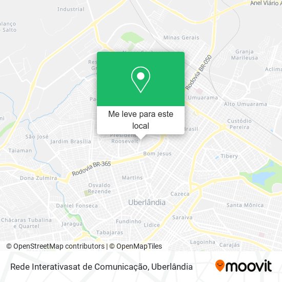 Rede Interativasat de Comunicação mapa