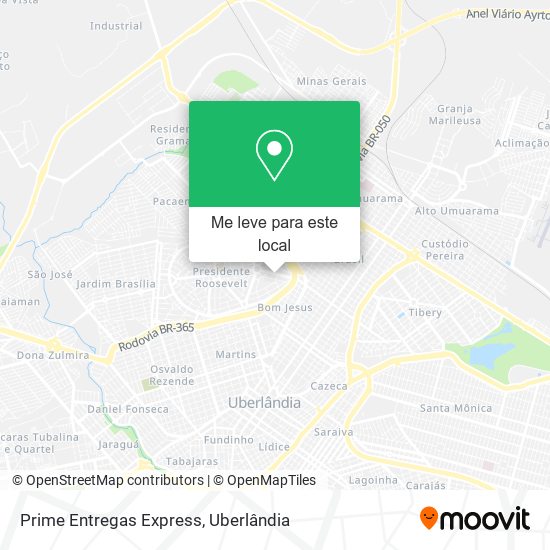 Prime Entregas Express mapa