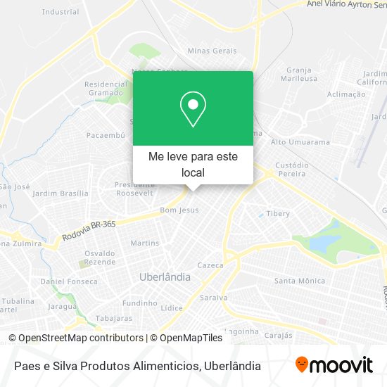 Paes e Silva Produtos Alimenticios mapa