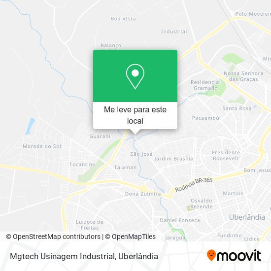 Mgtech Usinagem Industrial mapa