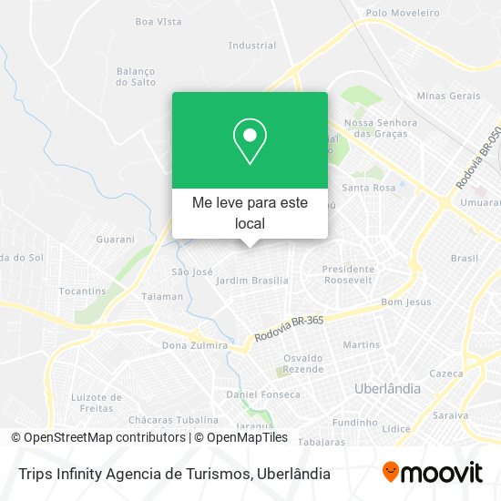 Trips Infinity Agencia de Turismos mapa