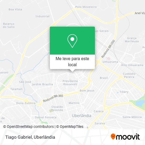 Tiago Gabriel mapa