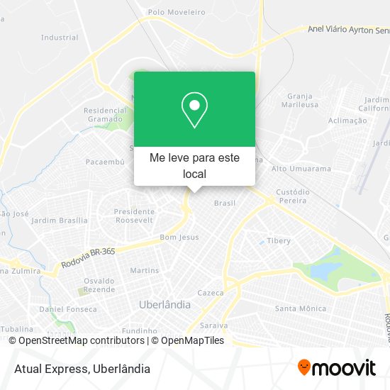 Atual Express mapa
