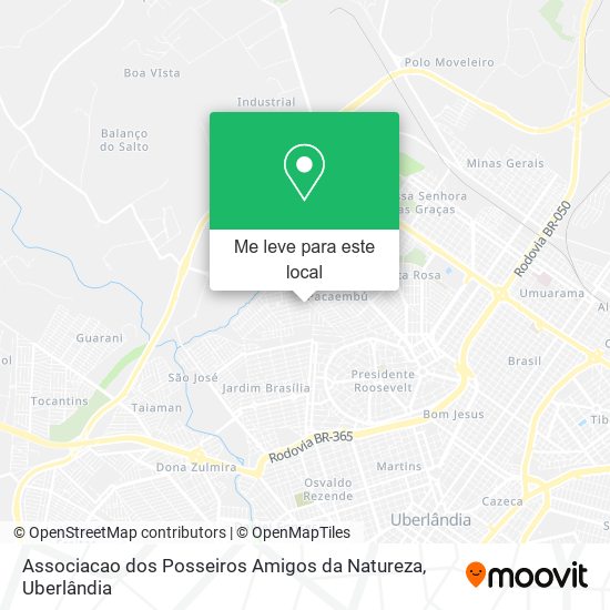 Associacao dos Posseiros Amigos da Natureza mapa