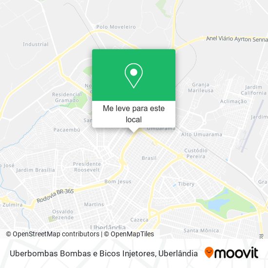 Uberbombas Bombas e Bicos Injetores mapa