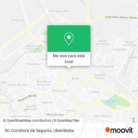 Rc Corretora de Seguros mapa