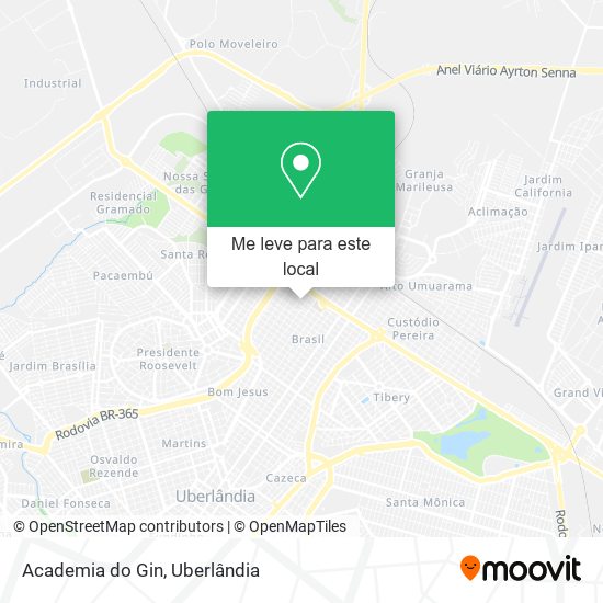 Academia do Gin mapa