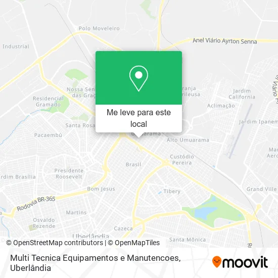 Multi Tecnica Equipamentos e Manutencoes mapa
