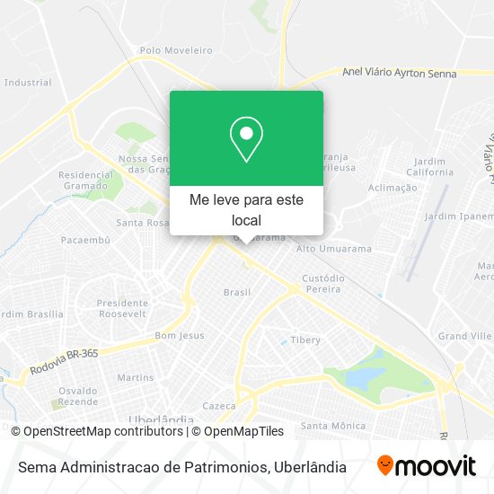 Sema Administracao de Patrimonios mapa