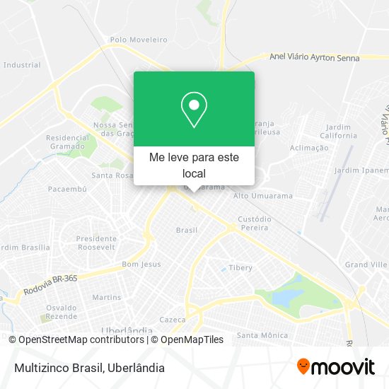 Multizinco Brasil mapa