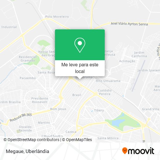 Megaue mapa