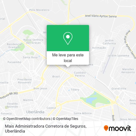 Mais Administradora Corretora de Seguros mapa