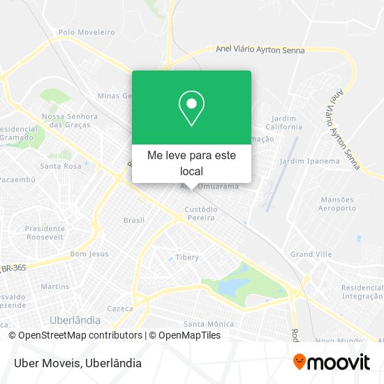 Uber Moveis mapa