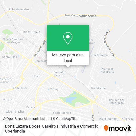 Dona Lazara Doces Caseiros Industria e Comercio mapa