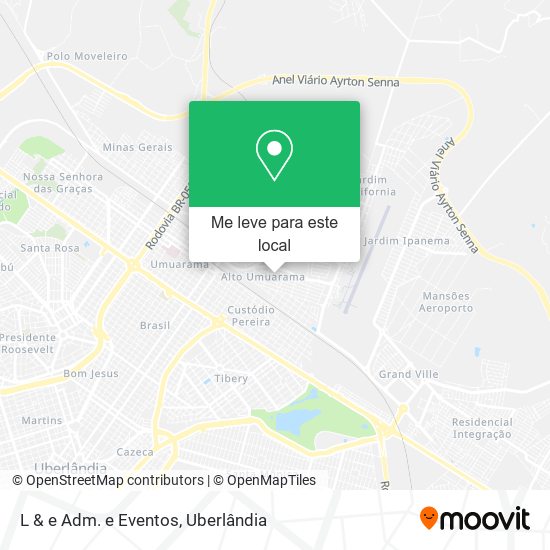 L & e Adm. e Eventos mapa