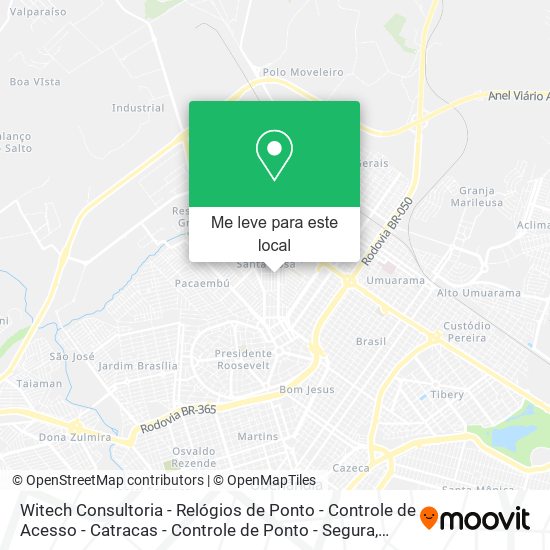 Witech Consultoria - Relógios de Ponto - Controle de Acesso - Catracas - Controle de Ponto - Segura mapa