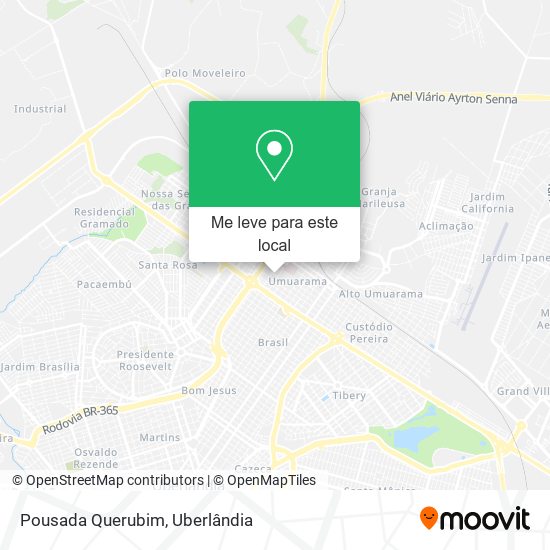 Pousada Querubim mapa