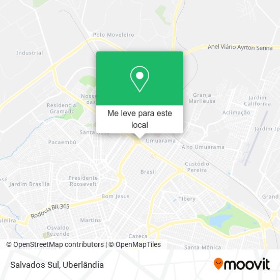 Salvados Sul mapa
