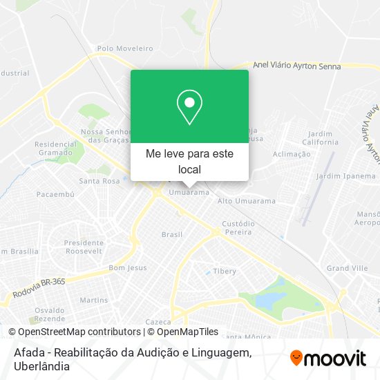 Afada - Reabilitação da Audição e Linguagem mapa