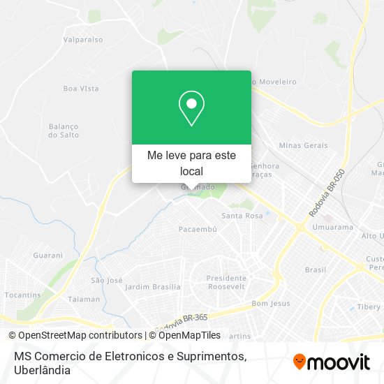 MS Comercio de Eletronicos e Suprimentos mapa